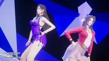 [MMD] TAEYEON - INVU Aerith Tifa Lockhart Hot Kpop Dance Final Fantasy Uncensored Hentai