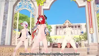 Genshin Impact: 【MMD】EVERGLOW - Adios REMAKE (Nilou, Ayaka, Barbara)