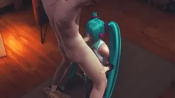 Vocaloid Hentai - Miku Hardsex in a Warehouse - Japanese Asian Manga Anime Game Porn