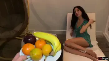 Caught my stepsis jerking off and fucked her by the pool so she cum