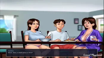 Summertime Saga | Pawg bbw busty stepmother and stepsister