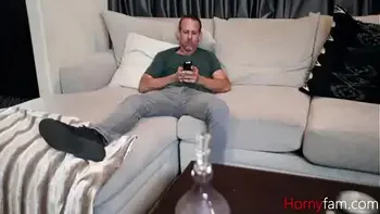 Stepdaughter Plays Horsey Bouncy With Stepdad-Adira Allure