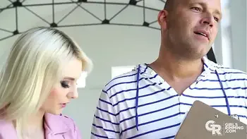 GIRLSRIMMING - Incredible rimming with petite blonde teen Miss Melissa