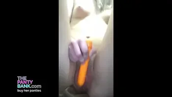 Young Blonde Country Teen Plays With Her Pussy - The Panty Bank