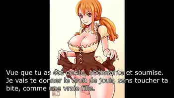 Hentai joi Nami FR One piece Futanari Assplay, CEI, Ass to mouth