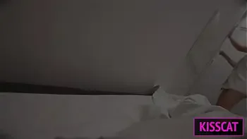 S1E1: Step mom shares hotel room with one bed, so step son fucks tight pussy till facial surprise