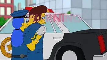 Police Marge tries to Arrest Snake but he Fucks Her (The Simpsons)