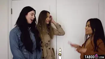 Creeping stepbro Alex Mack fucks stepsisters latina friend Gizelle Blanco