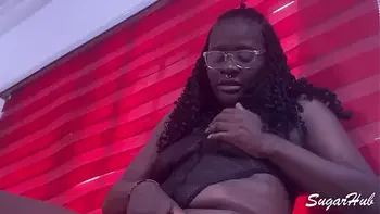 She Surprised Me With Her Ebony Dripping Wet Pussy