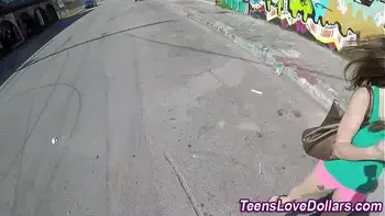 Teen swallow cum for cash