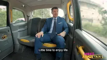 Female Fake Taxi This guy gets lucky with a horny female taxi driver