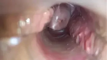 orgasm inside the vagina close-up