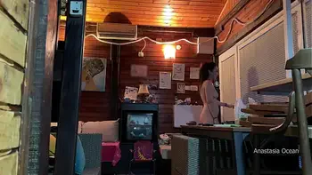 I met delivery guy naked. He asked me to touch my boobs and i let him do it.