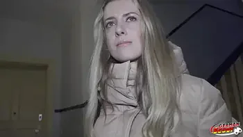 GERMAN SCOUT - Slim Office Girl Adriana Sweetblonde Pick Up for Casting Fuck in Berlin