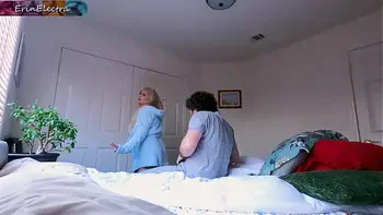 Stepmom sits on a hard dick up her ass and gets anal