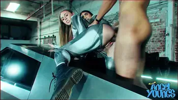 Futuristic Cyber Truck Threesome with Angel Youngs and Violet Myers
