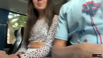 Public Dick Flashing - Risky Handjob in Public Bus Full of People until he CUM