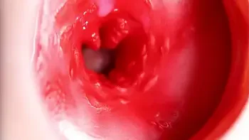 This beautiful pussy is pulsating and squeezing my cock! Camera inside the hole!