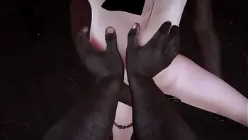 Young lady get threesome with 2 BBC - 3D Animation