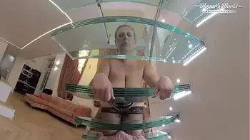 BBW Kathy Deep fucked hard on staircase