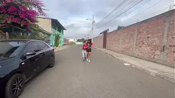 Sex in a public park, an old man and two young busty women with big asses - REAL AMATEUR HOMEMADE THREESOME