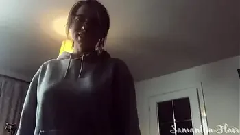 Samantha Flair watches her stepdad get sucked off and then takes her turn