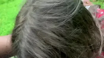 Lesbian best friend sucks dick on the park bench