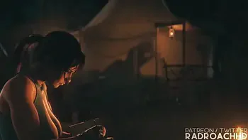 Lara getting her guts rocked extented (Radroachhd)