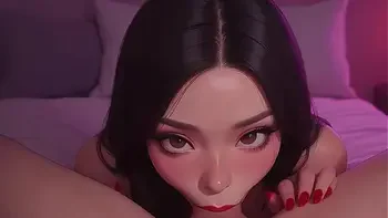 Please Cum In My Mouth - Young Asian Blowjob POV - AI