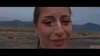 Beautiful Italian babe Silvia Soprano dominated roughly on the beach in Norway in a cinematic adventure, with hard slapping, spitting, and kinky play