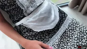 Freeze Time Stop with Maid Hotel Room Service Huge Creampie