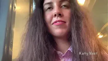 the girl 18 yo showed her panties on the train and jerked off a dick to a stranger in public