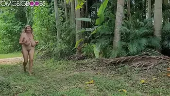 sexy blonde wife with macromastia