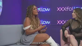 LATINA MILF Carla Morelli has HARD SEX with Maxx Betancur and almost gets out of control with interviewer Dani Ortiz - XXXfollow session #9