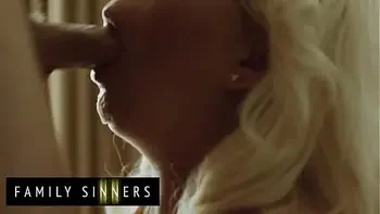 FAMILY SINNERS - Busty Milf Plays With Her Pussy While Waiting For Her Daughter's Husband To Come And Fuck Her