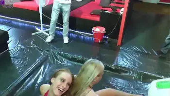 Extreme piss orgy, with swallowing liters of piss, for a teen girl and a milf! Part 1 Uncut, camera 3