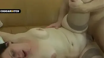 Friends mom caught him in a shower, fucked hard and swallowed all the cum