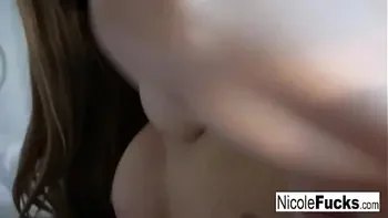 Sexy Nicole explores her body and pussy to a climax