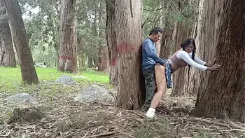 Old peasant fucks young college girl in the field