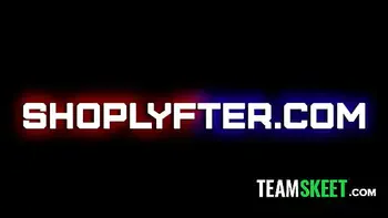 Caught and Creamed - Store Manager's Dick Down My Throat and Guard's Cum on My Face