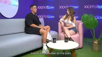 Hot Interview Ends in Wild Threesome: Latina MILF Subdued by Maxx Betancur and Mercilessly Kissed by the Presenter