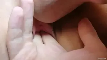 Close up pussy licking and real woman orgasm