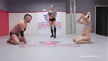Cheyenne Jewel Naked Wrestling Fight vs Jack Friday Fingered Then Fucked After A Loss