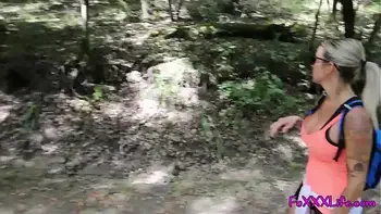 Flashing on hiking trail leads to Brooke swallowing - TheFoxxxLife -