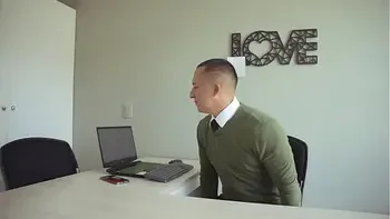 I seduce my boss to get a new job by giving him a great fuck in the office.