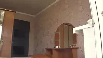 Neighbor watches chubby milf through open window. PAWG.