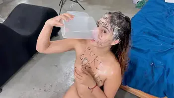 NO MERCY for PUKE and PISS GUZZLING whore SUSSY SWEET (EXTREME ROUGH)