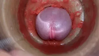 Camera Inside Deep Pussy Captures Huge Ejaculation of Sperm 4k