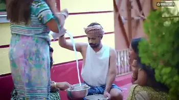 Three Horny Bhabhi Fucked By an Indian Dudhwala when their husband not at home ( Full Hindi Movie )