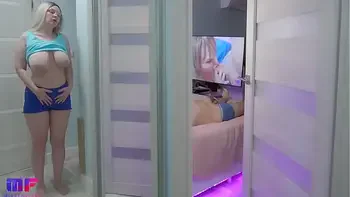 Stepdaughter with big tits spies on stepdad part 5